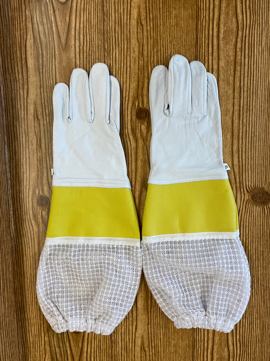 Gloves-Goat Skin & Canvas Vented