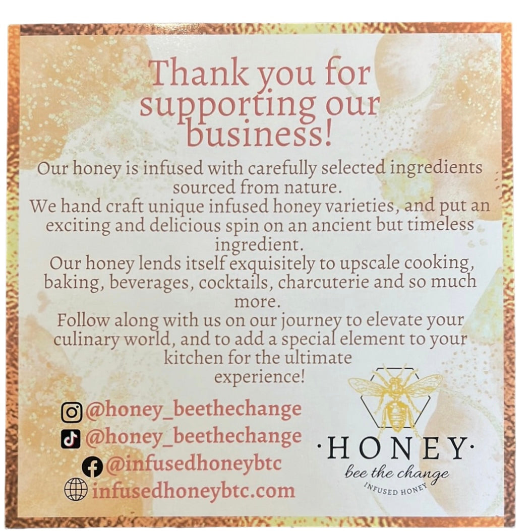 HONEY bee the change INFUSED HONEY