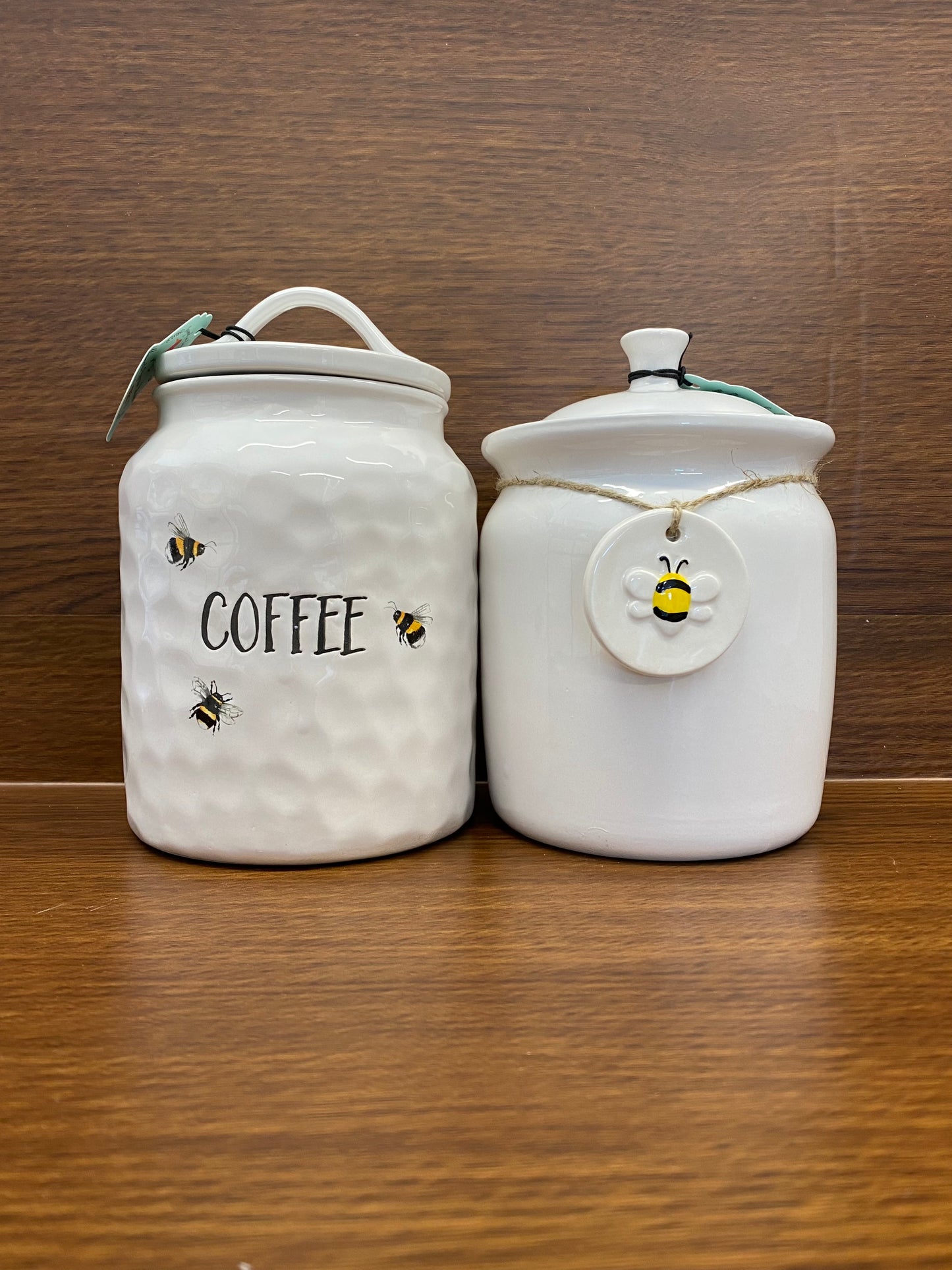 Storage Containers Bee Tea Coffee Sugar BEE” Canisters – Derkwood