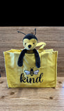 “Bee Kind” Yellow Heavy Canvas Bag