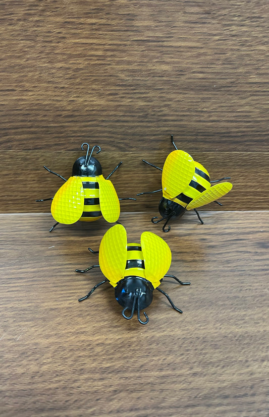 Painted Metal Bees