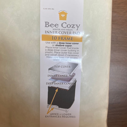 Bee Cozy Inner Cover Pad-10 Frame